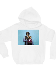 Sudadera con capucha personalizada para 2 mascotas 'Step Doggo &amp; Doggette'