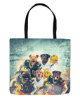 Bolsa de mano personalizada para 5 mascotas 'Green Bay Doggos'