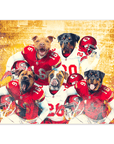 Póster Personalizado para 5 mascotas 'Kansas City Doggos'