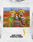 Sudadera con capucha personalizada para 3 mascotas '3 Amigos'