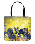 Bolsa de mano personalizada para 3 mascotas 'Michigan Doggos'