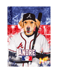 Lienzo personalizado con mascota de pie 'Atlanta Dogs'