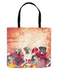 'San Francisco 40Doggos' Personalized 3 Pet Tote Bag