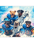 Póster personalizado de 5 mascotas "Detroit Doggos"