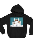 Sudadera con capucha personalizada para 3 mascotas '3 Angels'