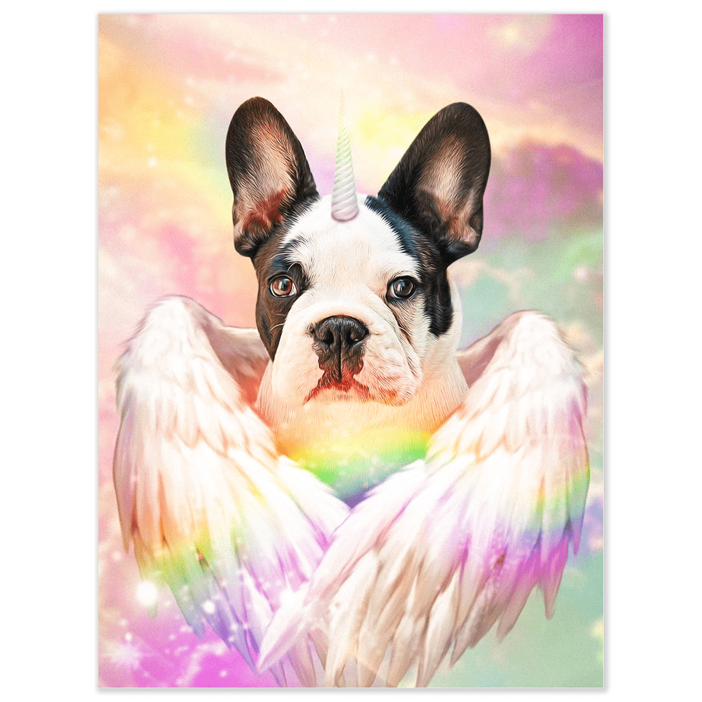 Mini retrato personalizado de mascota &#39;El Unicornio&#39;