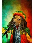 Mini retrato de perro personalizado 'Dog Marley'