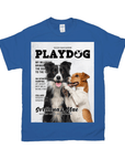 Camiseta personalizada para 2 mascotas 'Playdog'