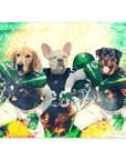 Póster personalizado de 3 mascotas 'New York Jet-Doggos'