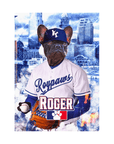 'Kansas City Doggo Royals' Personalized Pet Standing Canvas