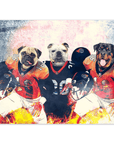 Póster personalizado para 3 mascotas "Denver Doggos"