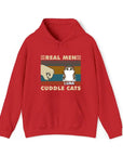 Real Men Cuddle Cats - Sudadera con capucha