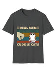 Real Men Cuddle Cats - Sudadera con capucha