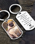 Personalized Pet Memorial Keychain Spanish – Custom Photo & Name Engraved Keepsake, Pet Loss Sympathy Gift for Dog or Cat Owners