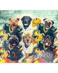 Póster personalizado para 6 mascotas "Green Bay Doggos"