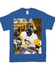 Camiseta personalizada para mascotas con el lema 'Pittsburgh Doggos Hockey'