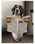 Póster Perro de baño personalizado 'El Trono'