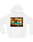 Sudadera con capucha personalizada para 4 mascotas 'The Pool Players'