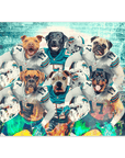 Póster personalizado para 6 mascotas "Miami Doggos"