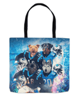 'Carolina Doggos' Personalized 4 Pet Tote Bag