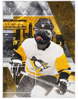 Manta personalizada para mascotas "Pittsburgh Doggos Hockey"