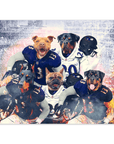 Póster personalizado para 5 mascotas "Baltimore Doggos"