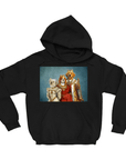 Sudadera con capucha personalizada para 3 mascotas 'La Familia Real'