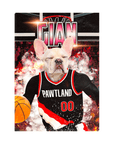 'Pawtland Trail Blazers' Personalized Pet Standing Canvas