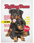 Manta personalizada para 2 mascotas 'Rollingbone'