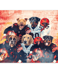 Póster personalizado de 5 mascotas "Cleveland Doggos"