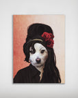 Mini retrato de perro personalizado 'Amy Doghouse'