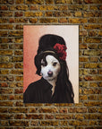 Mini retrato de perro personalizado 'Amy Doghouse'