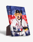 Lienzo personalizado con mascota de pie 'Atlanta Dogs'