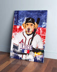 Lienzo personalizado para mascotas 'Atlanta Dogs'