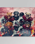 Manta personalizada para 6 mascotas 'Atlanta Doggos'