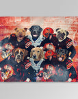 Manta personalizada para 6 mascotas "Cleveland Doggos"