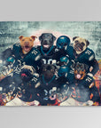 Manta personalizada para 6 mascotas "Philadelphia Doggos"