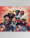 Manta personalizada para 5 mascotas "Cleveland Doggos"