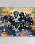 Manta personalizada para 6 mascotas 'Pittsburgh Doggos'