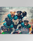 'Jacksonville Doggos' Personalized 5 Pet Blanket