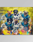 'San Diego Doggos' Personalized 6 Pet Blanket