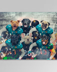 'Jacksonville Doggos' Personalized 6 Pet Blanket