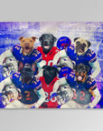 Manta personalizada para 6 mascotas 'Buffalo Doggos'