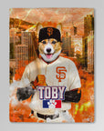 Manta personalizada para mascotas de los San Francisco Giants