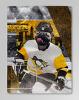 Manta personalizada para mascotas "Pittsburgh Doggos Hockey"