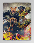 'New Orleans Doggos' Personalized 4 Pet Blanket