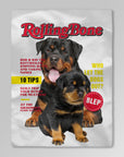 Manta personalizada para 2 mascotas 'Rollingbone'