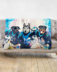 'Carolina Doggos' Personalized 3 Pet Blanket