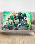 Manta personalizada para 5 mascotas 'New York Jet-Doggos'