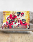 'Kansas City Doggos' Personalized 5 Pet Blanket